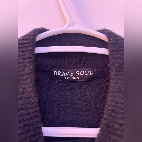 Elegant smock neck sweater with colour block stripes - Picture 3 of 6